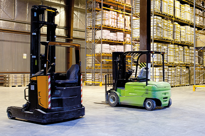 Heftruck en reachtruck