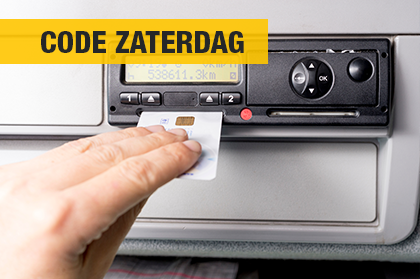 Digitale tachograaf Code 95 Code Zaterdag